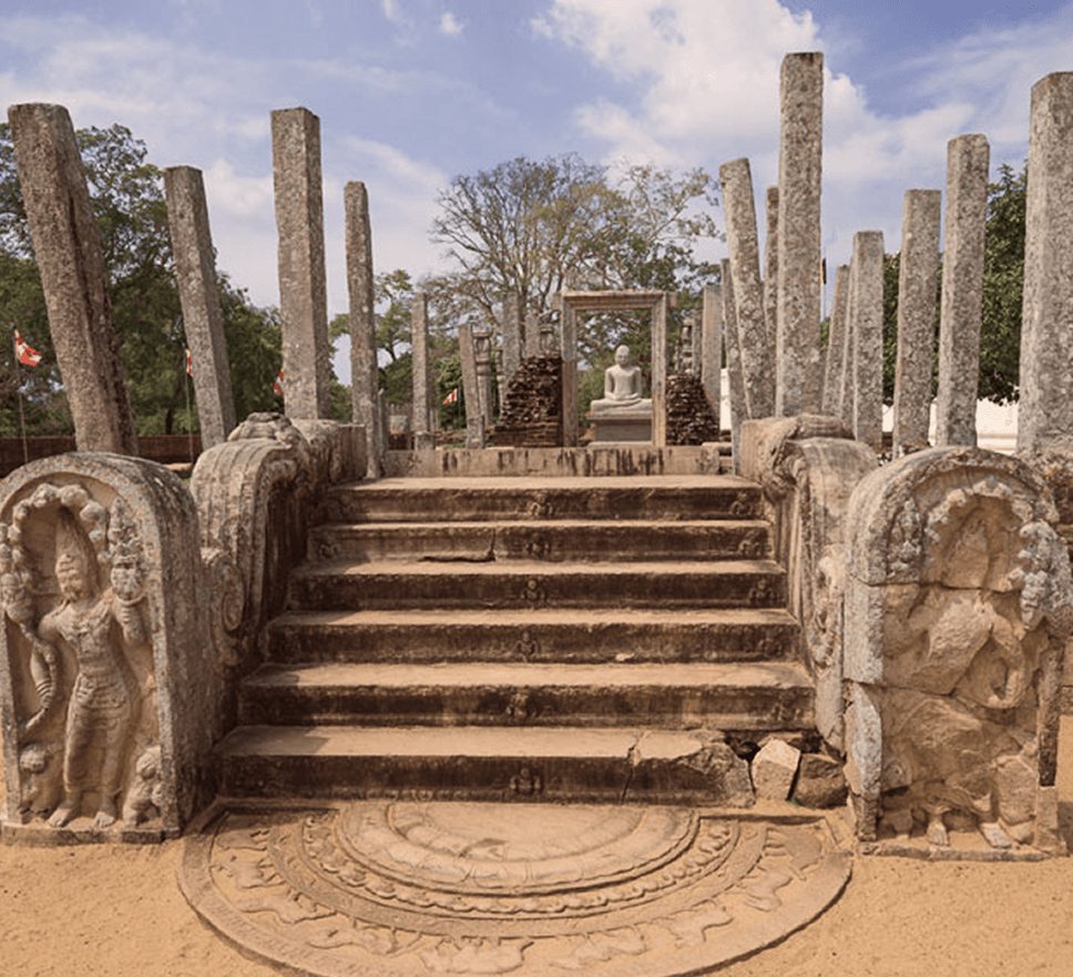 Ancient ruins and stone carvings